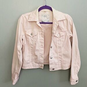 Michael Kors pink cropped jacket